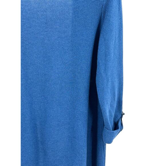 Chico’s‎ Cardigan Women’s 2 US Large Blue Knit Open Front Lightweight - Picture 9 of 9
